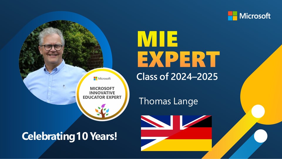 Thomas Lange FCCT FRSA (@_thomas_lange) on Twitter photo Proud to be a member of this fantastic group of educators from around the world. This is my 10th year - I have learned a lot over the years! Thank you!!!
#MIEExpert
<a href="/MicrosoftEDU/">Microsoft Education</a>
#DigitalLearning
#EducatorsInTech
#AIinEducation Proud to be a member of this fantastic group of educators from around the world. This is my 10th year - I have learned a lot over the years! Thank you!!!
#MIEExpert
<a href="/MicrosoftEDU/">Microsoft Education</a>
#DigitalLearning
#EducatorsInTech
#AIinEducation