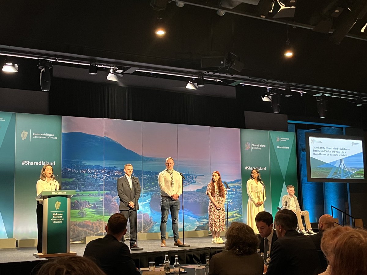 Eascai's tweet image. Yesterday the ⁦#SharedIsland Youth Forum Statement was launched. 80 young people from Northern Ireland &amp;amp; Ireland have laid out their vision &amp;amp; values for the future of the island. Brilliant to reconnect with ⁦@ieBritish⁩ #GlobalPerceptions alum who took part in the Forum