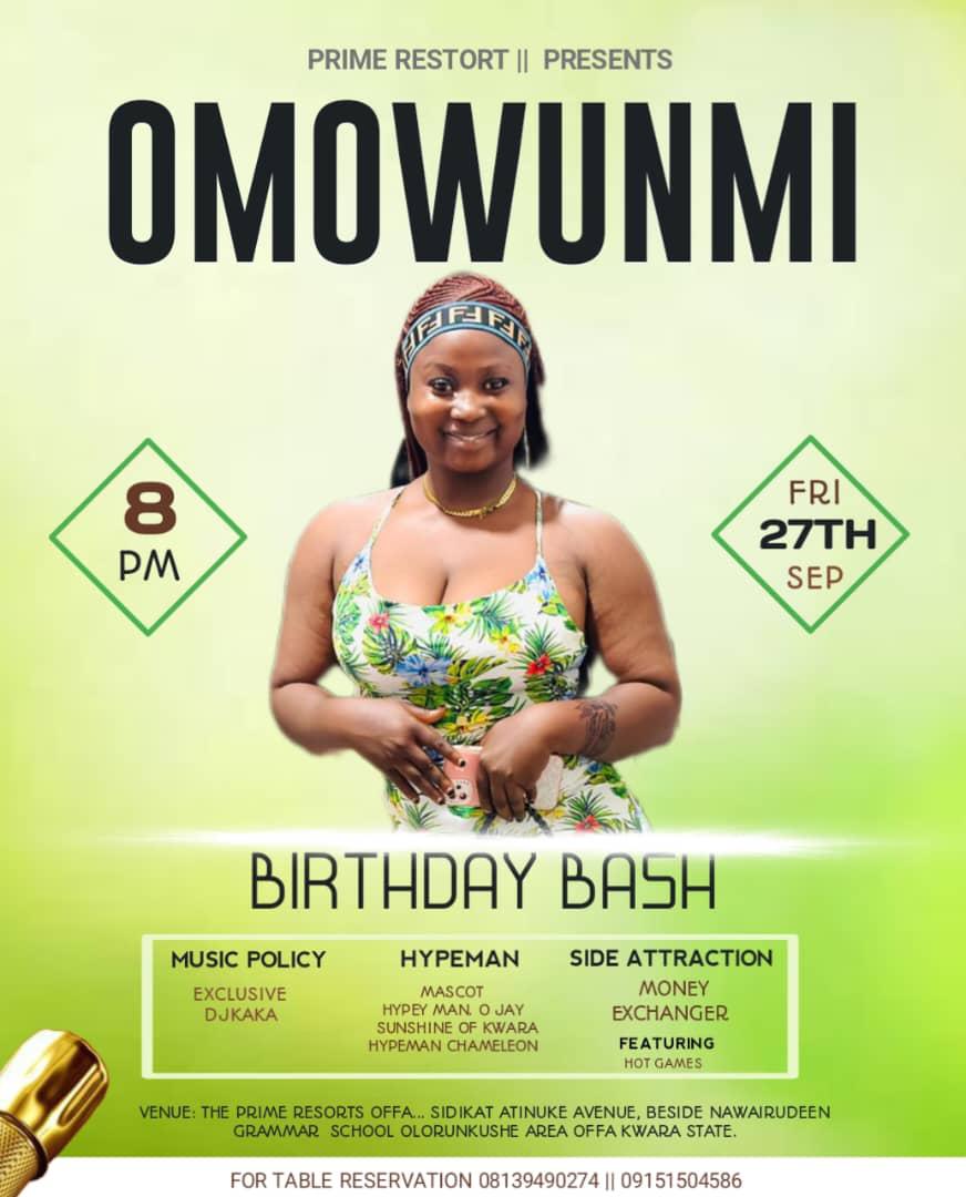 jhyde2hans's tweet photo. Celebrate your Birthday like a Super Duper Star @ *The Prime Resorts, Offa*🤩🥳🤸🏼‍♂️👯🏻‍♀️🎂🥂🍹

Save The Date... 27/09 https://t.co/Hnz9as2kGC