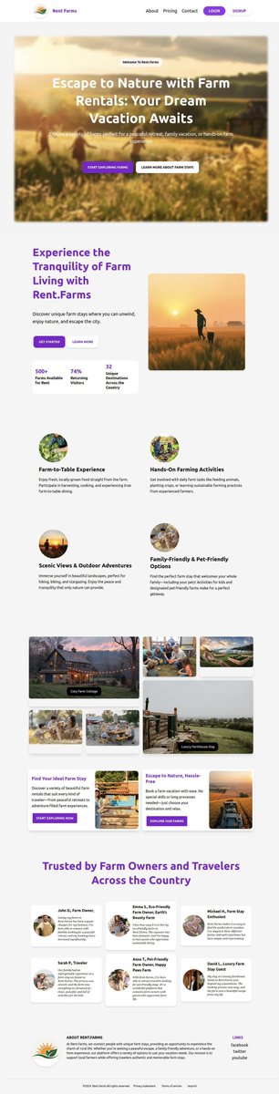 _realCryptoCat's tweet photo. Just dropped a fresh look for Rent.Farms! ๐๐ฑ
Whether you're after farm-to-table vibes or hands-on farming, weโve got the perfect escape for you.
Check out the new site and start your dream farm vacation!
Explore now at Rent.Farms
#FarmLife #Web3 #FarmRentals #EscapeToNature