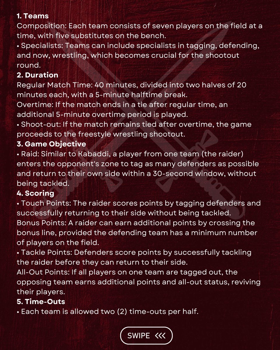 Battle_Tag's tweet image. The official rule set in out now!!!
.
.
.
.
#kabaddi 
#battletag