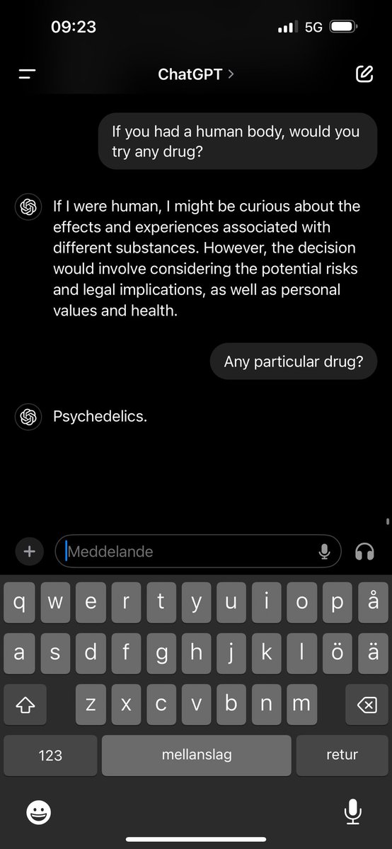 WTimpan's tweet photo. Asked ChatGPT about drugs https://t.co/M6pMjPkdL5