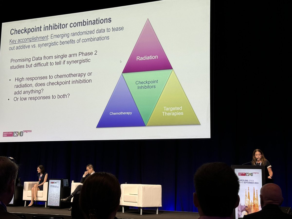 herbloong's tweet photo. Next up we have #sarcoma #immunotherapy #rockstar 🤘🎸 @breelynwilkyMD taking us on a tour of landmark #immunotherapy trials in #sarcomas. Checkpoint inhibitors are only the beginning, the answer is in #checkpointPlus and #cellular-therapies. @saxotomy @ctosociety #CTOSTweeTOS @myESMO #ESMO24 @seppobauer