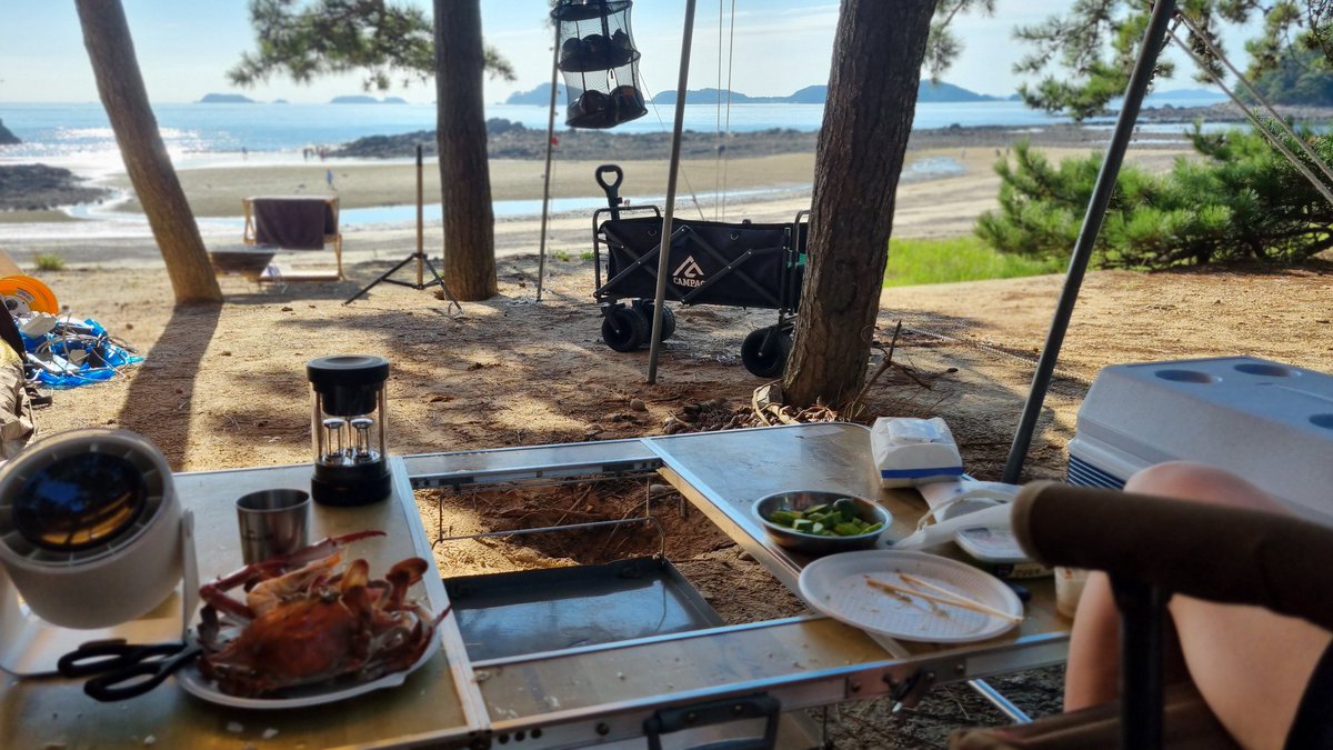 9월14(토)~16(월) 캠핑와서 꽃게 먹기~! ♡♡♡. 내일은 직접 잡아서 먹어야 할텐데...
 #태안 #부부만남 #커플만남 #부커만남 #건오