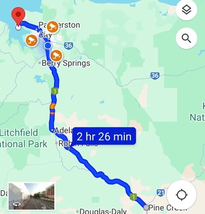 TocevaRacing's tweet photo. Day 8 ✅

Pine Creek to Mataranka via Darwin 639km Consumption to cover 200km without stopping to charge 50kWh/100.  Called in to see my daughter Lachanee, had some breakfast then charged at the Evie charger at the North Lakes shops.

Follow the journey! 🔗https://t.co/CyQf0ampO7 https://t.co/J5ktx3AuFi