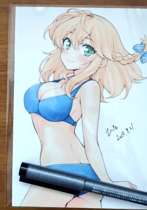 グンリーに向けて、ポストカード準備してるかわいい(自画自賛)(⁠^⁠^⁠) 