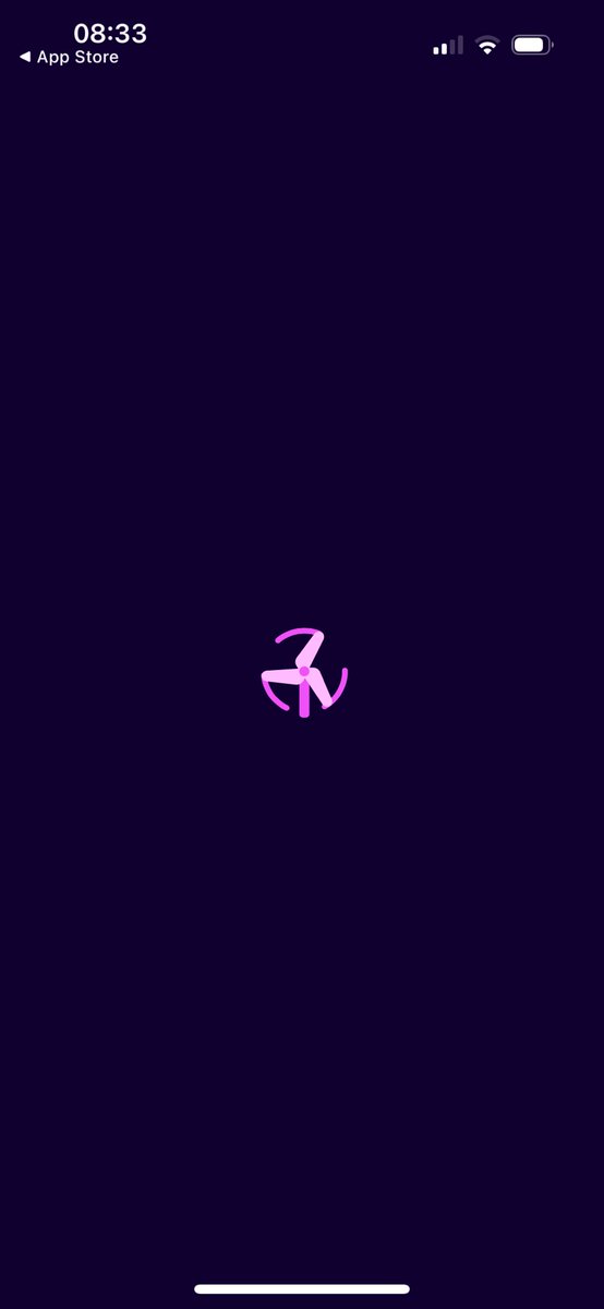 TheAprilKnapp's tweet photo. @OctopusEnergy is you app working ? I’ve updated and still all I get is your whirling windmill https://t.co/vq9bW2mOAg