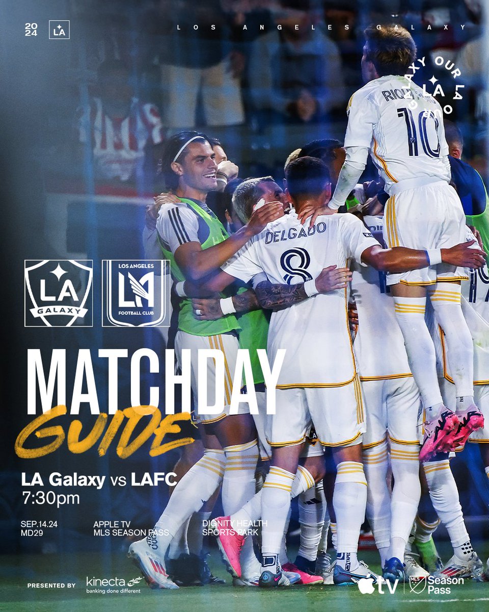 LAGalaxy's tweet photo. Your guide for the biggest rivalry match in LA. 

🔗: https://t.co/wKrkoM9qkE | @kinecta https://t.co/PLE8qInIhb