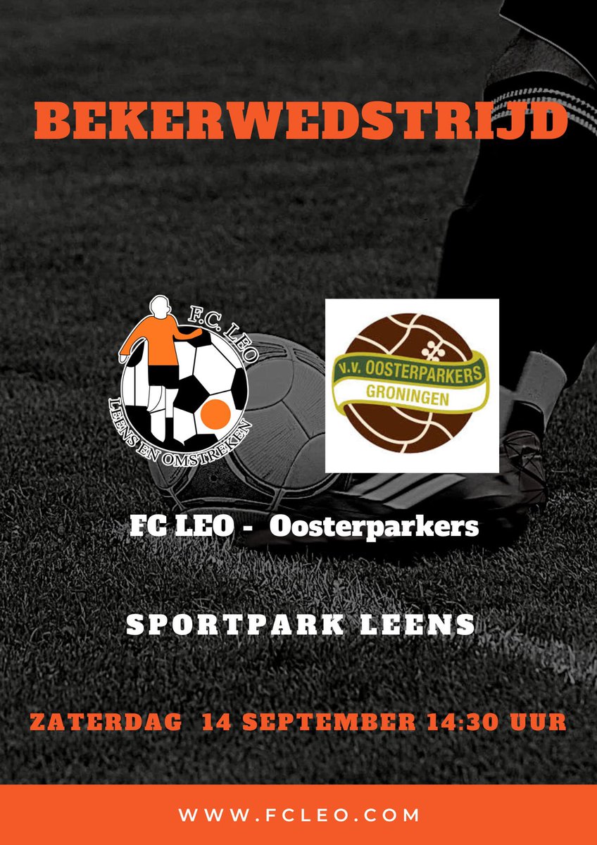 FCLEOLeens's tweet photo. Vanmiddag de laatste poulewedstrijd van de Beker. In Leens wordt er om 14.30 afgetrapt. #fcleo #ommelander https://t.co/qS4T0NLi7Q