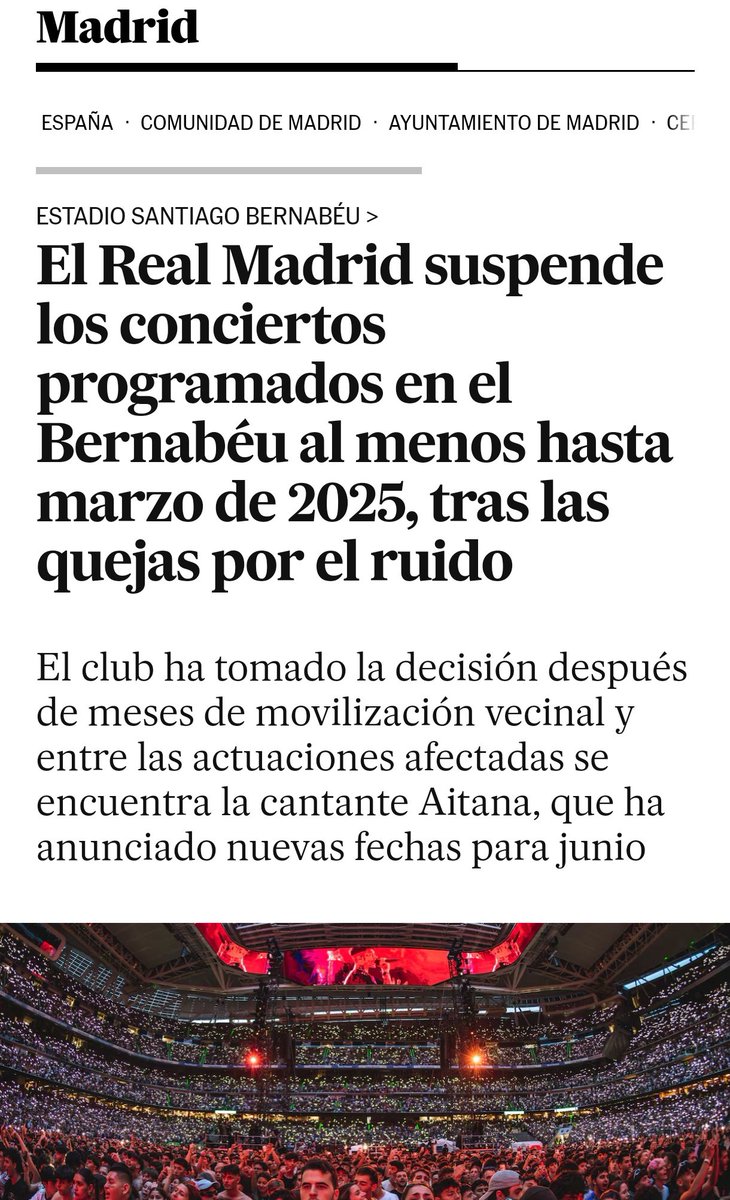 ButarqueFC's tweet photo. Para cuando os digan que la lucha vecinal no sirve de nada: @RuidoBernabeu ✊🏼

Seguimos @StopMadcool_23 @PlatStopifema @RuidoSalesianos @ruidoSalesiano @madcoolfestival ⛔ https://t.co/Jtt8sehEnp