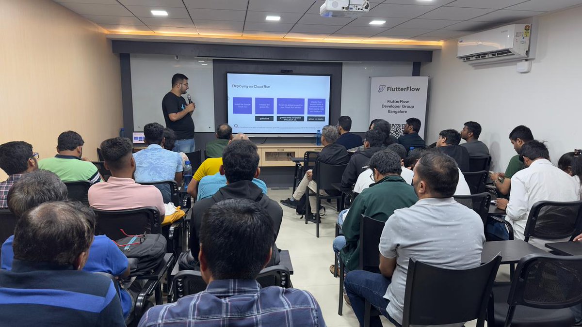 ffdgbangalore's tweet photo. ๐ Taking the Stage โ Housefull!
@adityathakurxd, GDE for Flutter & Dart, is live with "Supercharging FlutterFlow Apps with Dart Server-Side APIs"! ๐คโจ
Learn how to build Dart servers and integrate them into FlutterFlow apps. The future of apps is here! ๐
#FlutterFlow #FFDG https://t.co/UnIDWNJSyG