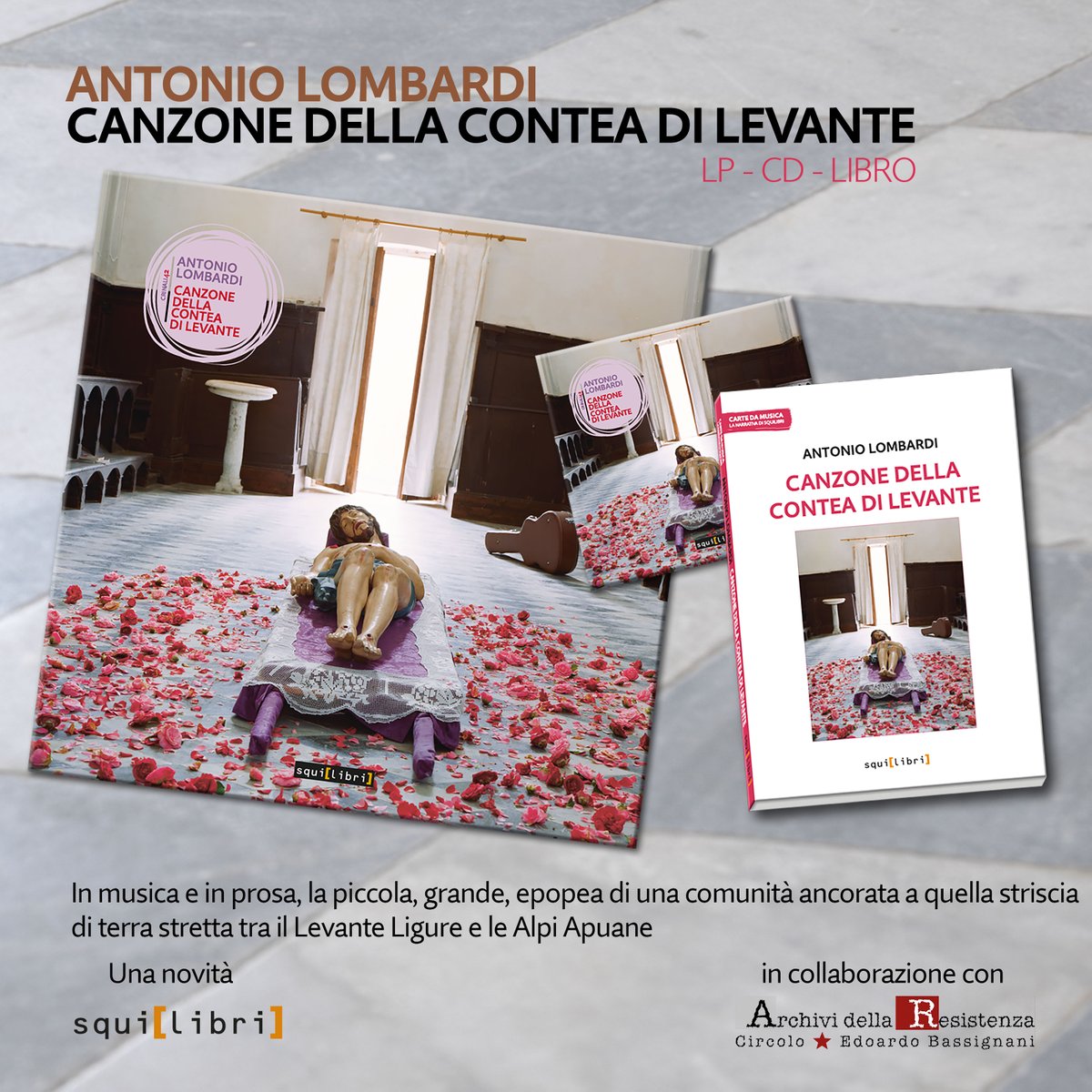 "Canzone della Contea di Levante" di Antonio Lombardi , un progetto di grande fascino e di rilevante spessore artistico e umano

In uscita il 27 settembre, ora in prevendita con uno sconto sul prezzo di copertina (CD, LP e Libro)

squilibri.it/catalogo/crina…