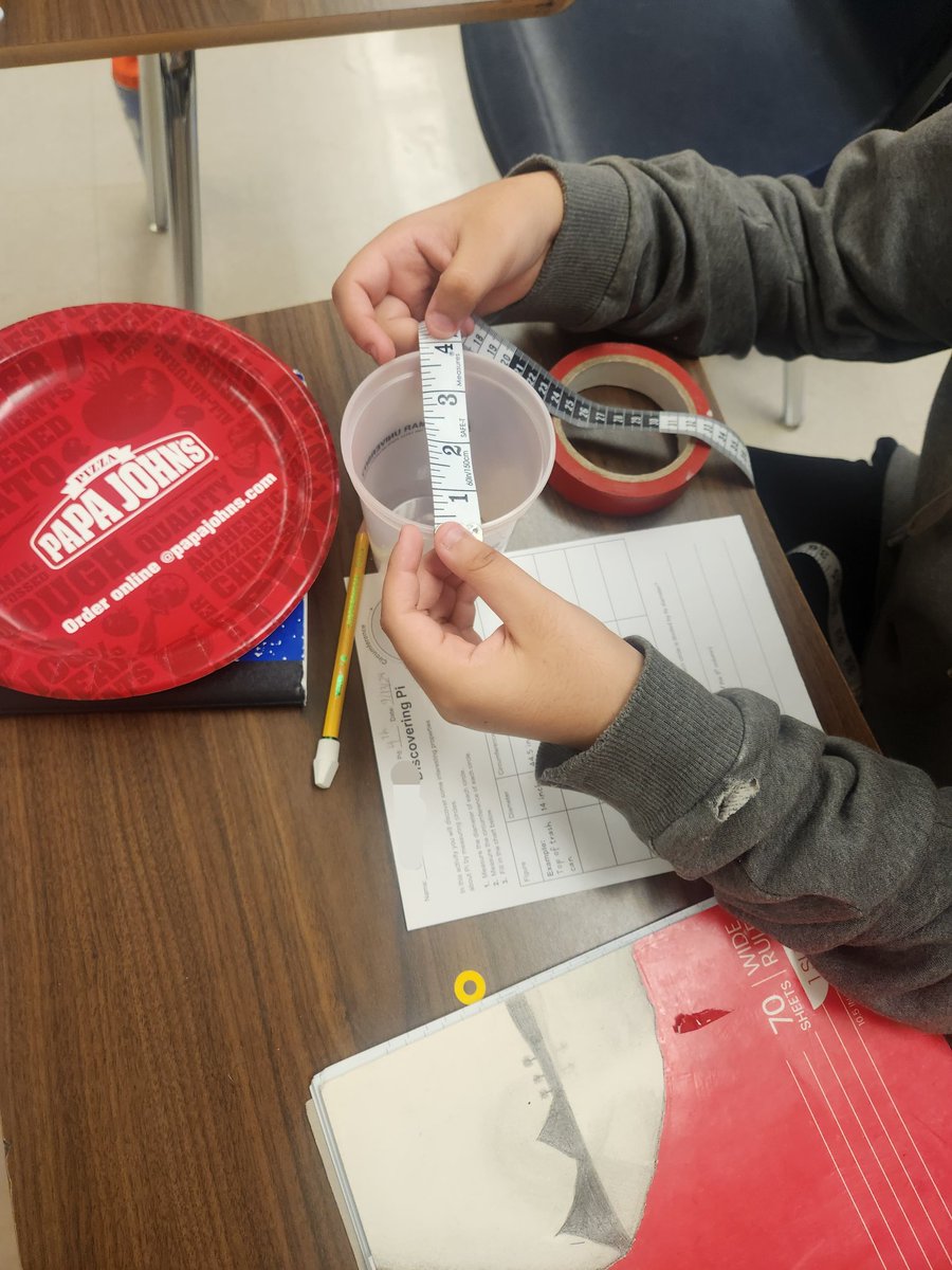 Naomi Cloud (@naomicloud3) on Twitter photo Students explored pi today, calculating diameter and circumference using various circle sizes. <a href="/NISDJones/">Jones Middle School</a> <a href="/nisdmsmath/">@NISDMSMath</a> Students explored pi today, calculating diameter and circumference using various circle sizes. <a href="/NISDJones/">Jones Middle School</a> <a href="/nisdmsmath/">@NISDMSMath</a>