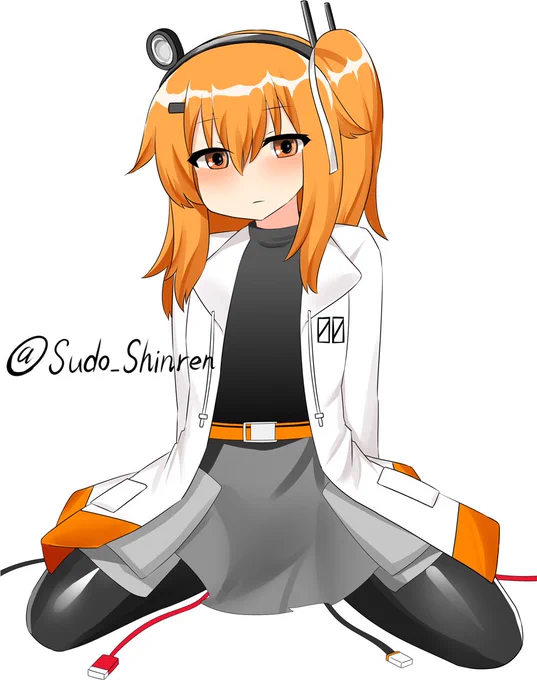 GIFアニメ用に描いた足立レイ 