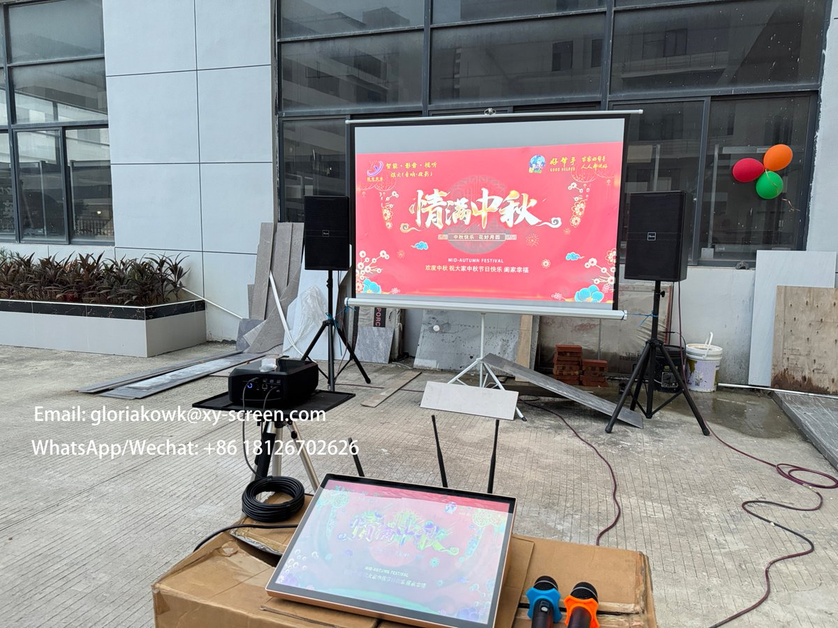 gloria527047704's tweet photo. xyscreen portable tripod projector screen with KTV machine for outdoor party.
Official Website: https://t.co/3uhZnvku0F
Gloria Kwok
Email: gloriakowk@xy-screen.com/gloriakwok514@gmail.com
WhatsApp/Wechat: +86 18126702626
#projectorscreen #hometheater #smarthome #tripodscreen https://t.co/XXqFHRTvL3