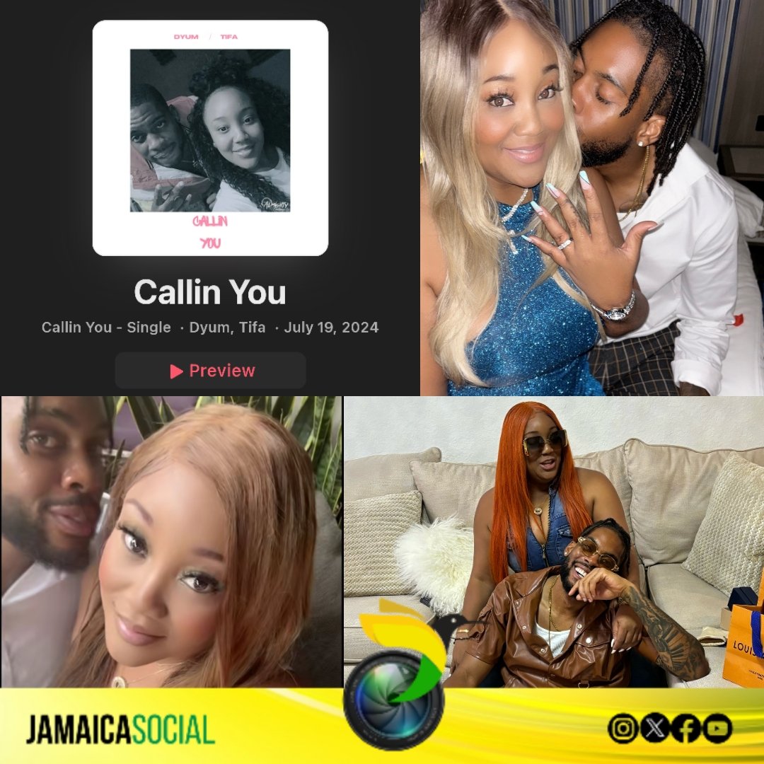 #PictureThis 📸: A real chart-topping relationship, as Reggae Dancehall artistes <a href="/itsthetifa/">tifa</a> and Dyum @dyum_almighty, who recently got engaged have soared all the way up the ITunes Reggae Charts with their single entitled "Callin You".

#tifa #dyumalmighty #Entertainment #Jamaica
