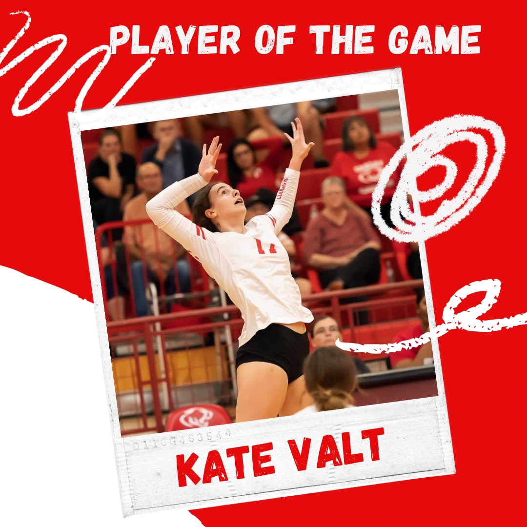 Congratulations to Senior <a href="/KateValt/">kate valt</a> for being tonight’s Player of the Game!! Keep killing it Kate! #cougarpride #playfromtheheart