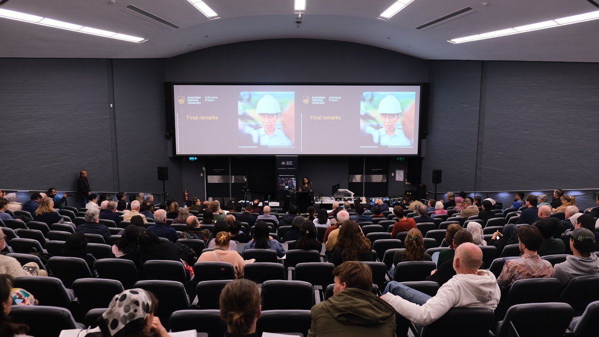 What an incredible two days of thought provoking presentations and discussions! Congratulations to Sana Jaffrey and Eve Warburton, as they deliver final remarks as Convenors of the 41st Indonesia Update 'How Jokowi changed Indonesia'. 

See you on our next year Indonesia Update!