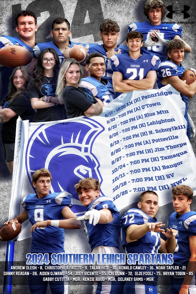 GloryDaysDesign's tweet photo. @69SportsBT 2024 SL Football Schedule Poster! https://t.co/eGieWnNimM