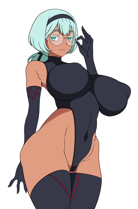 とりあえず褐色おっぱい眼鏡の欲張りセットの方置いておくので今日はコレで勘弁してください。
コスチュームは仮なので完成版は別のやつになります。 