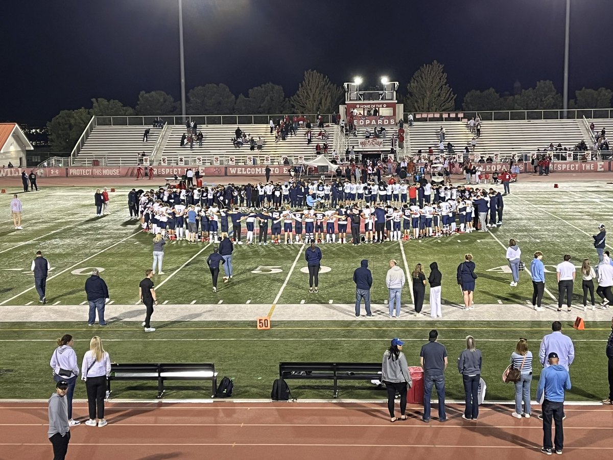 Great game for Valor football 
Thank you to East High for hosting us. Prayers for Dameon Crosby