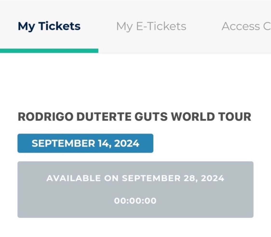 TICKET SECURED! 

#GUTSTourManila 
#OliviaRodrigo