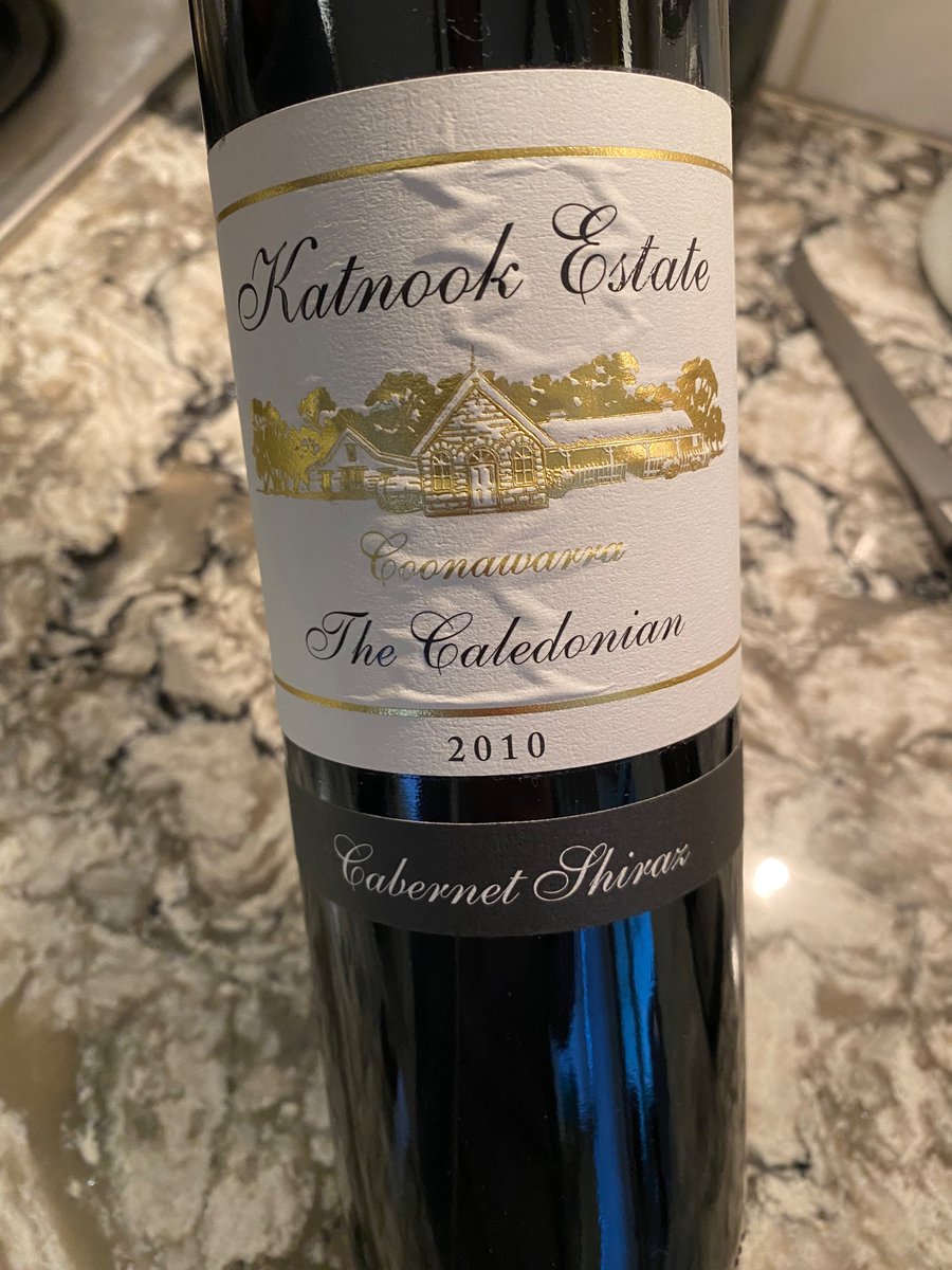Pulling this one from <a href="/Katnook/">Katnook Coonawarra</a> out tonight. Pairs well with filet mignon, or alternately, microwaved ribs, trash tv and your kid in bed.