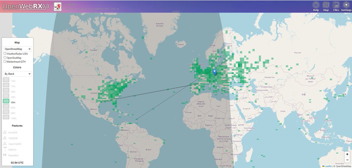 DC7DS's tweet photo. #OpenWebRXplus v1.2.68 now shows a connection between stations of FTx qsos where both stations have been received #hamradio #sdr https://t.co/VBh2EiPofC