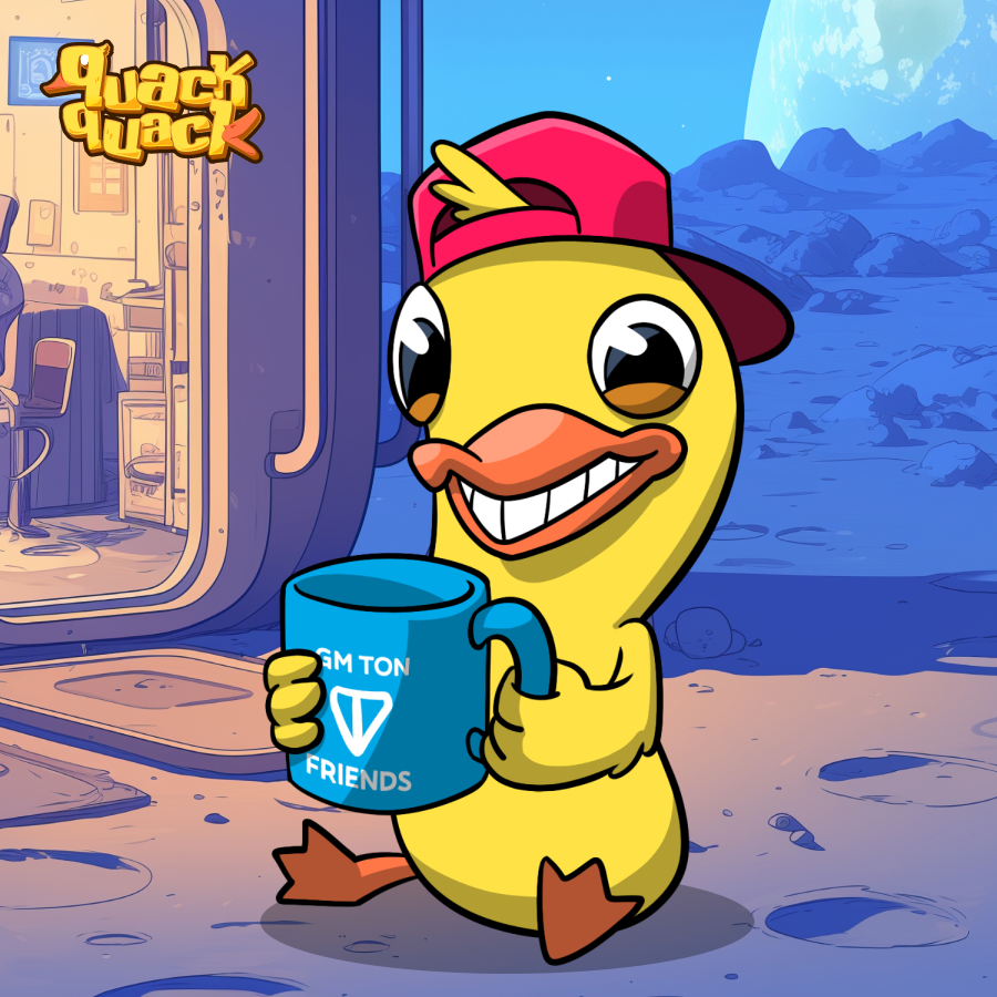 GM TON Friends! ☀️

The sun has shined on TON as the ecosystem is thriving with exciting news from many amazing projects. 🚀

And soon, it’ll be QuackQuack’s time to shine! 🦆✨

#QuackQuack 🦆🦆🦆