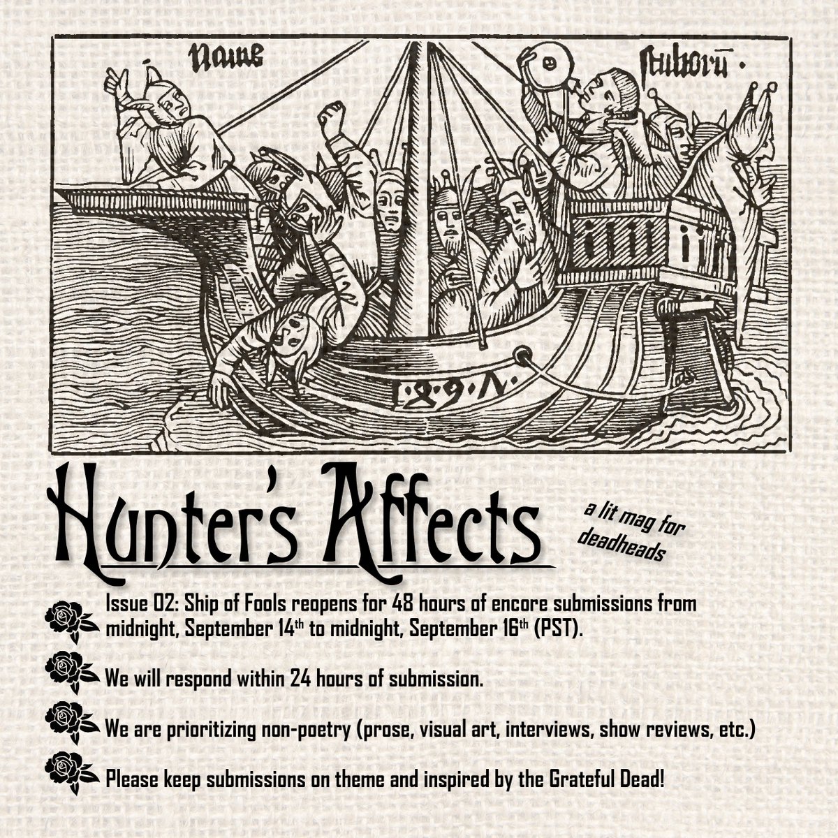 Hunter's Affects IS AVAILABLE IN PRINT tweet media