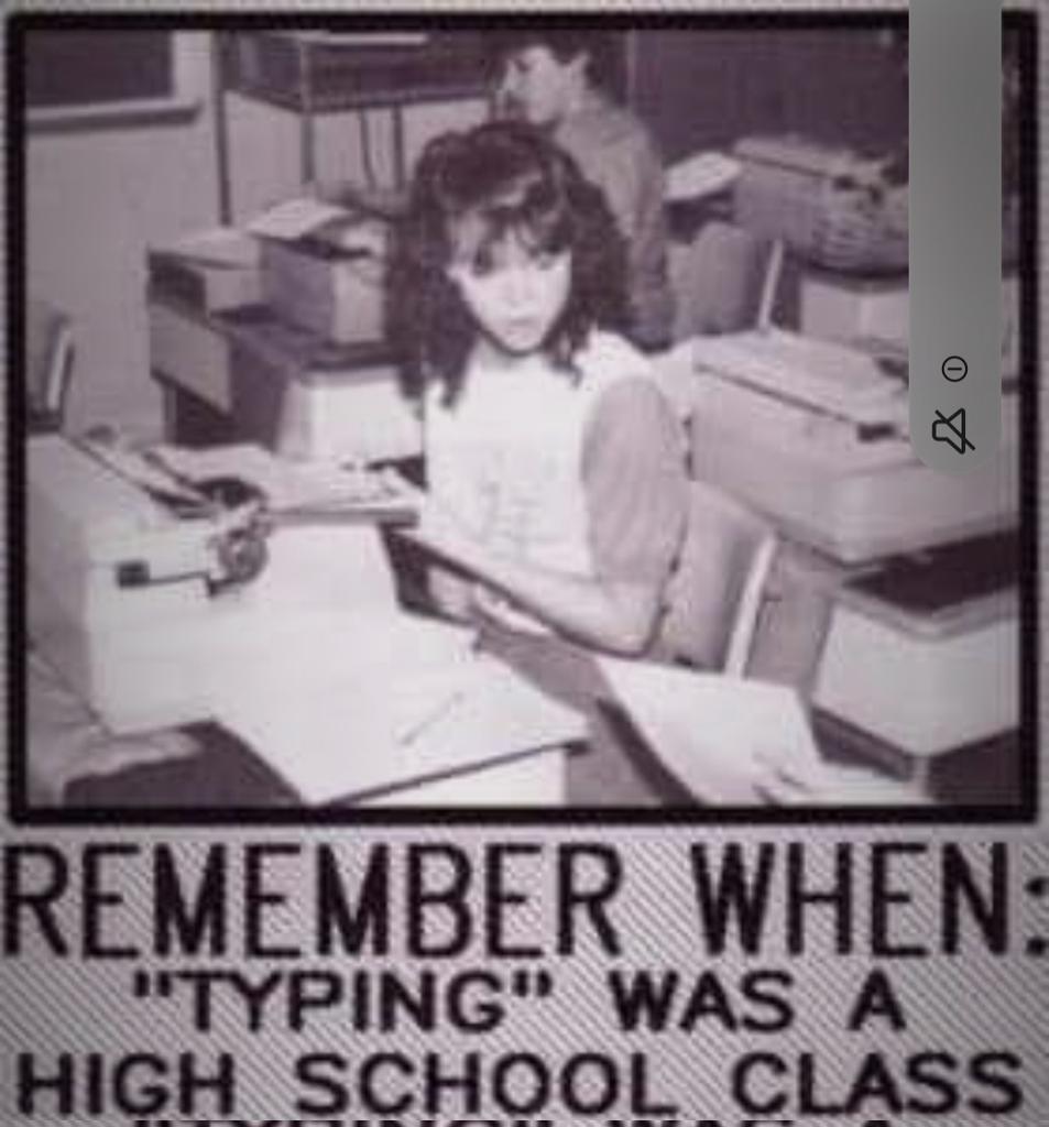 Devi_HQ's tweet photo. #SaturdayThrowback 

I did Typing for two years at school - it was considered a class for women who had aspirations of becoming secretaries and PA's.

In my case, I signed up because i wanted to be an author.

There really is no such thing as a dumb subject.

"The quick brown fox jumped over the lazy dog."

#TouchTyping