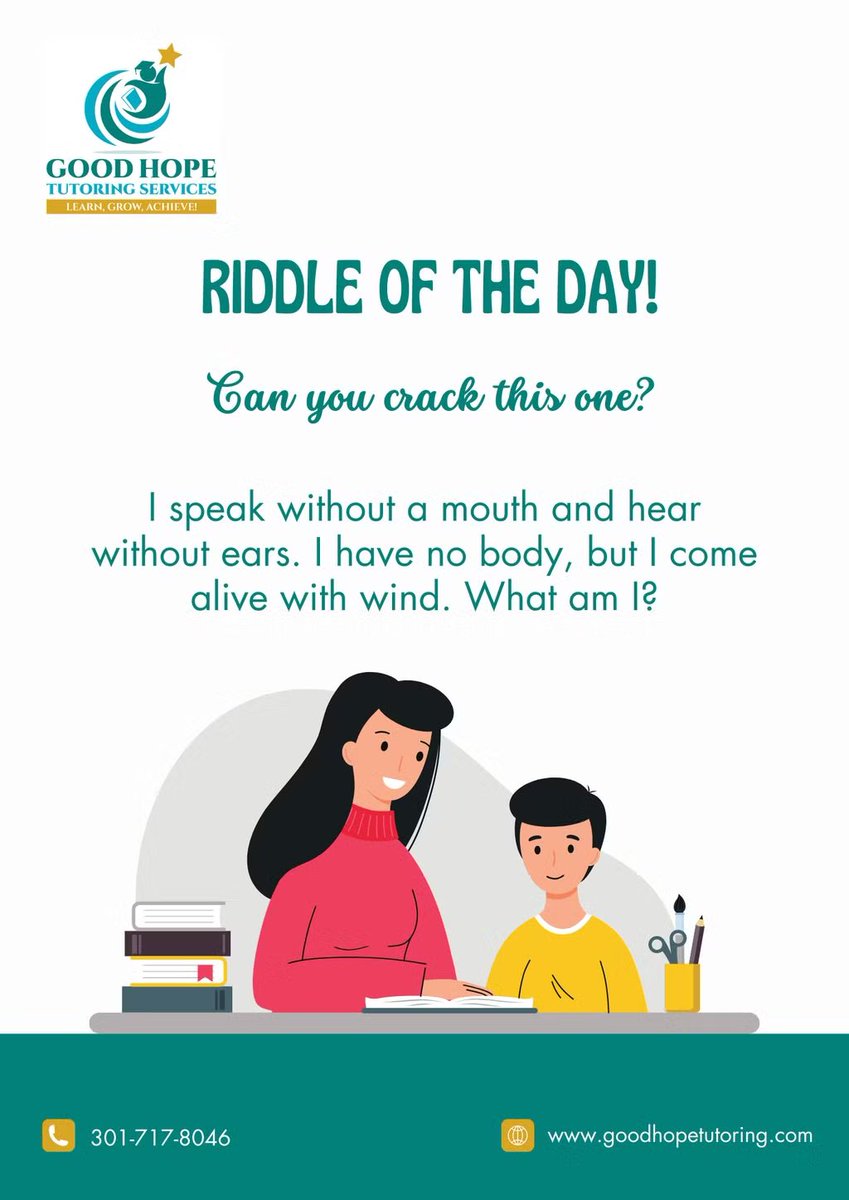 GoodHopeTutors's tweet image. Can you solve it, or will this riddle leave you stumped? Give it a try and prove your brainpower! 🔍🔥 #RiddleChallenge #BrainTeaser #MentalExercise #ThinkHard #PuzzleSolver #MindGames #BrainWorkout #SharpenYourMind #ChallengeAccepted #TestYourWits