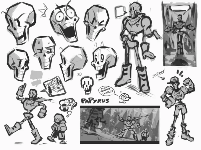Papyrus Studie 🦴 #undertale 
