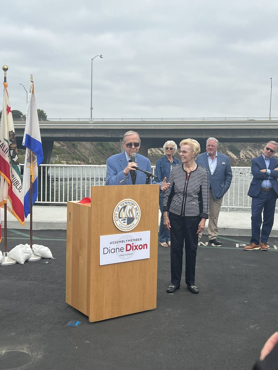 PrincipalDrKim's tweet photo. North Arm of the Newport Bay Bridge on State Route 1 in OC was officially named the “MARIAN BERGESON MEMORIAL BRIDGE.” I am humbled and honored to lead a school named after her as she was truly a remarkable trailblazer and visionary leader. @CapoUnified https://t.co/unbQzBIWVO