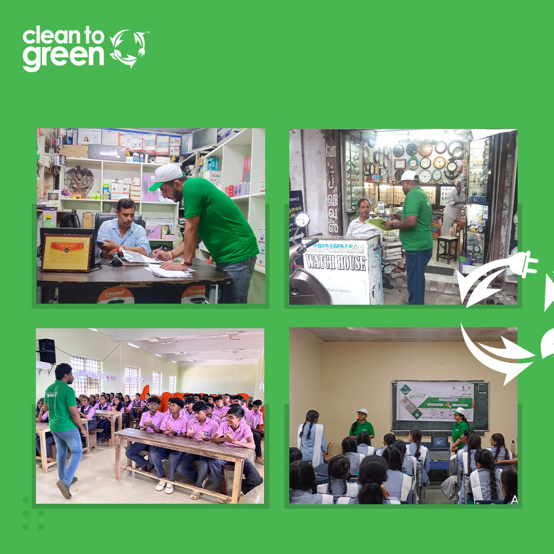 CleanToGreen's tweet photo. This month, Clean to Green has made impactful strides across Delhi, Thiruvananthapuram, and Puducherry. In Delhi, we've partnered with schools like Bal Uday Model Inter College and Sarvodaya Kanya Vidyalaya, while Thiruvananthapuram’s Government Higher Secondary School and others have joined our cause. In Puducherry, our work with local retail dealers underscores our commitment to integrating sustainability into everyday practices. Each partnership helps advance our mission for a sustainable future, proving that collective efforts drive meaningful change.

#CleanToGreen #Sustainability #GreenFuture

@Lenovo_in @MicrosoftIndia @SiemensIndia @motorolaindia @HPIndia
