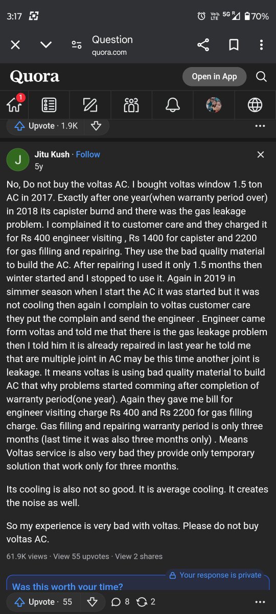 IamCA_Parul's tweet photo. @myvoltas https://t.co/YlxRrgJMLf