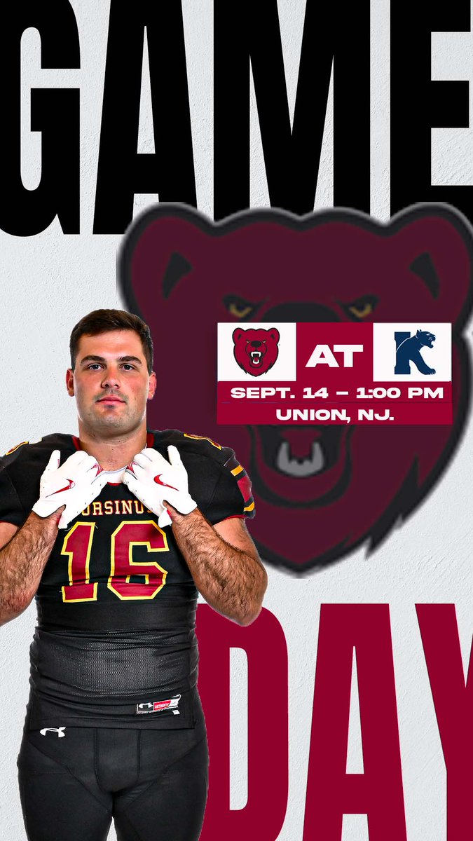 .<a href="/UrsinusFootball/">Ursinus Football</a> heads on the road for the first time in 2024 as they take on Kean! #UpTheBears