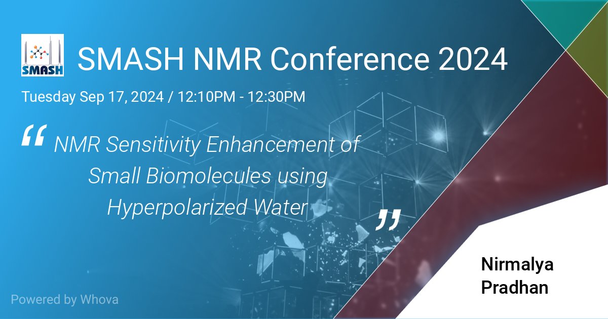 Water!!! Yes it can polarize insensitive nuclei. Stay tune for more details as I will discuss about this in "New Modalities in Pharma" session, SMASH  2024 Conference. You can also read this in my latest publication pubs.acs.org/doi/10.1021/ja…
#NMR #nmrchat #spectroscopy #smash2024
