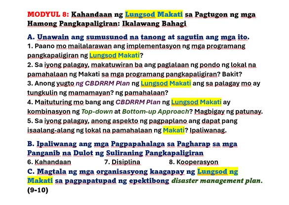 sirstarnold's tweet photo. #AP10 #GAWAING_BAHAY106 (Setyembre 16-20, 2024) MODYUL 8: Kahandaan ng Lungsod Makati sa Pagtugon ng mga Hamong Pangkapaligiran: Ikalawang Bahagi https://t.co/TEaW3DUpPI