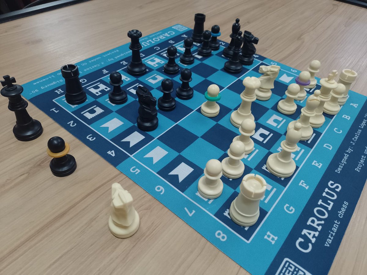 Live and play | 🐔🎲♟️🃏🏁
Si te gusta el ajedrez tienes que probar esta variante
Descarga el reglamento 👉 red-hen-games.itch.io/carolus

#carolus #redhengames #ajedrez #juegodemesa #jaque #gambito #CC