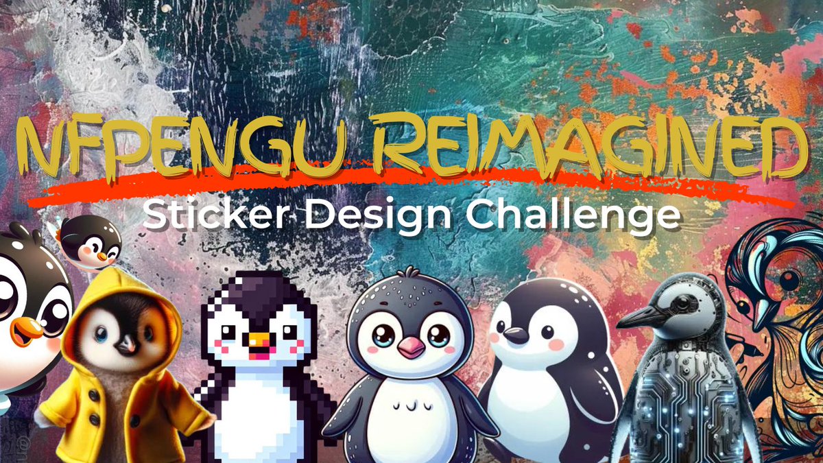 nfprompt's tweet photo. COMMUNITY EVENT ALERT❗

We're holding a community event in our discord to design NFPengu stickers!

Use NFPrompt's AI to design different Pengu Stickers that will forever live in NFP's sticker pack.

Share your Pengu creations on Twitter and on the event channel. Let’s see your artistic vision take flight! ✨🎉

Head over to our discord to join👉 https://t.co/Zxm1fWrgXR