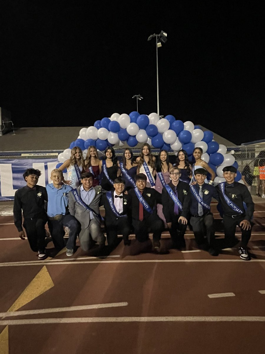 Congratulations to Austin Fleming and Alondra Gamble 🤴👸

Also- congratulations to all of our Homecoming Royalty!! An incredible group of young men and women!!

#WeAreAtwater🟦⬜️