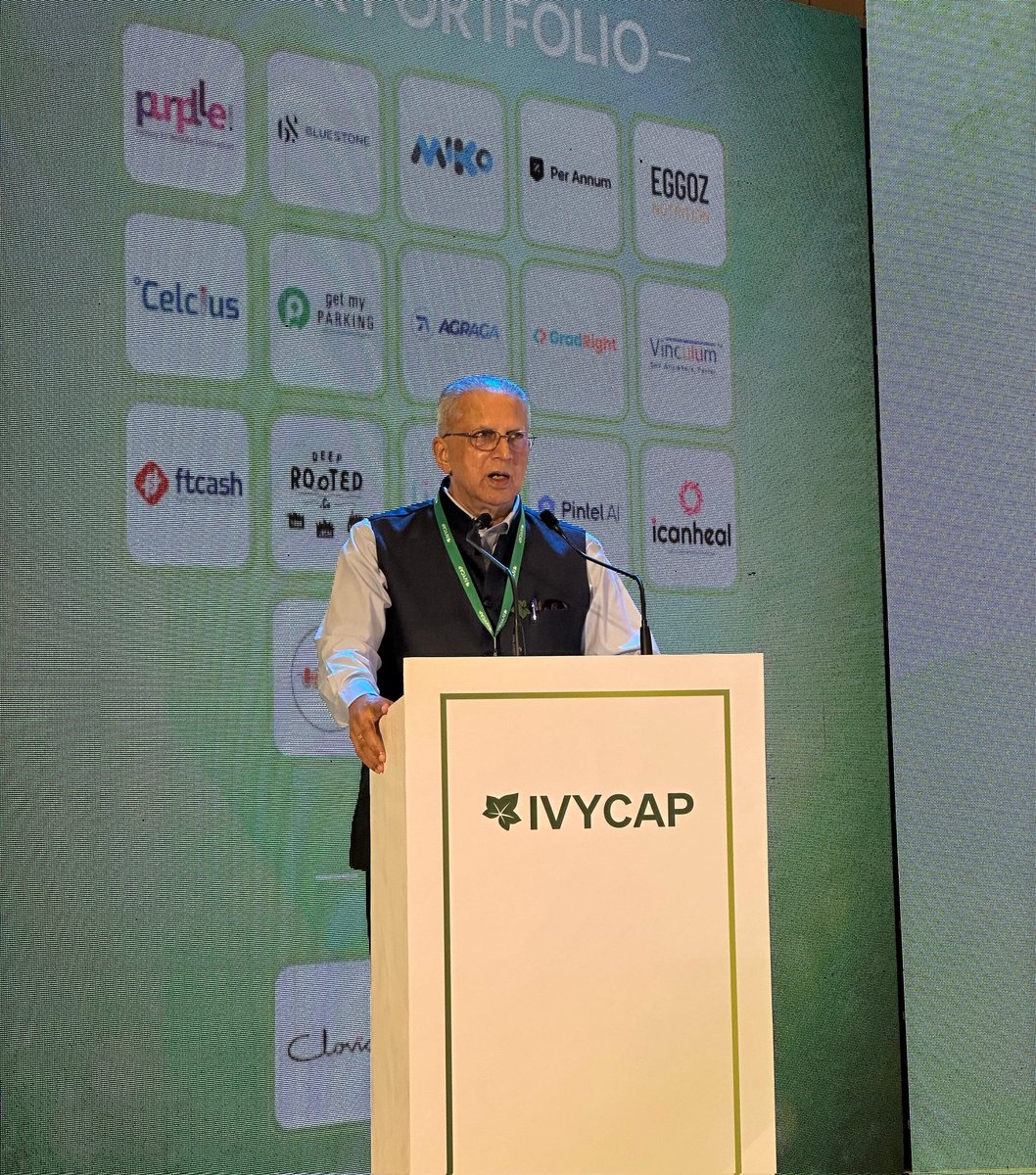 IvyCapVentures's tweet photo. Keynote address - Mr. G K Pillai, IAS Retd. Chairman, IvyCap Ventures
ย โ Technology forms the backbone of a startup
โ Data bundling to provide unique solutions
โ Use of ambient intelligence over artificial intelligence
#IvyCapDay2024 #TheCatalystEffect #VentureCapital https://t.co/YWD0bjFstG