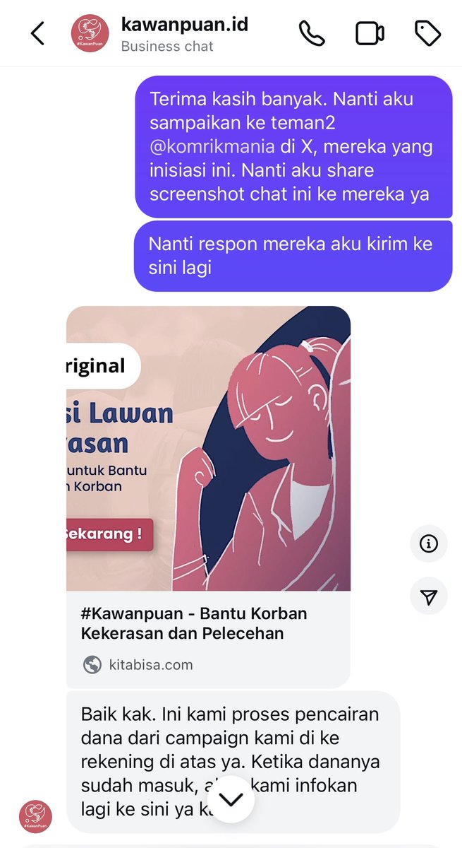 Update kondisi Christa, sudah mendapat penanganan medis. Terima kasih banyak komunitas #kawanpuan dari Kitabisa.com dan <a href="/komrikmania/">Komrikmania</a> yang memberi bantuan dana yang sangat signifikan lewat adik Christa, juga <a href="/asosiasigame_id/">Indonesian Game Association</a> yang membantu operasi gigi dengan cuma-cuma.