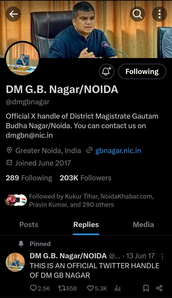 pankhuripathak's tweet photo. नोएडा की जनता को कभी जवाब ना देने वाले @dmgbnagar अपने x हैंडल से घटिया टिप्पणियां कर रहे हैं ।
एक अधिकारी द्वारा ऐसी टिप्पणी दिखाती है कि प्रशासन किस निचले स्तर पर पहुंच चुका है ।
@IASassociation @ChiefSecyUP आप अभी भी संज्ञान नहीं लेंगे तो कब लेंगे । https://t.co/e7lYEdbAMZ