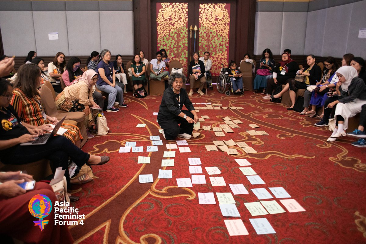 apwld's tweet photo. Captured moments of some of our highlights from Day 2 of #APFF2024! Grassroots feminists from Asia Pacific connect and reflect on our collective demand for a #FeministWorld, memory our beloved comrades, and embody our feminist politics in Feminist Bazaar / Free Market. #APFF4 https://t.co/efZ0LhguRO