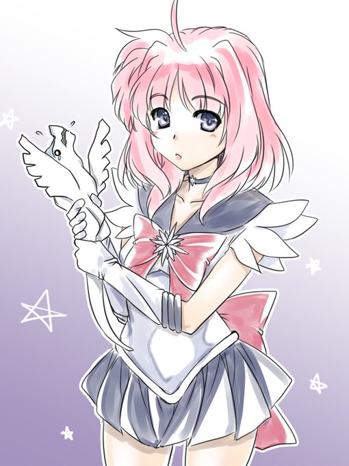 Д◎) 過去絵で←
 #ピンクの作品でTLに癒やしを 