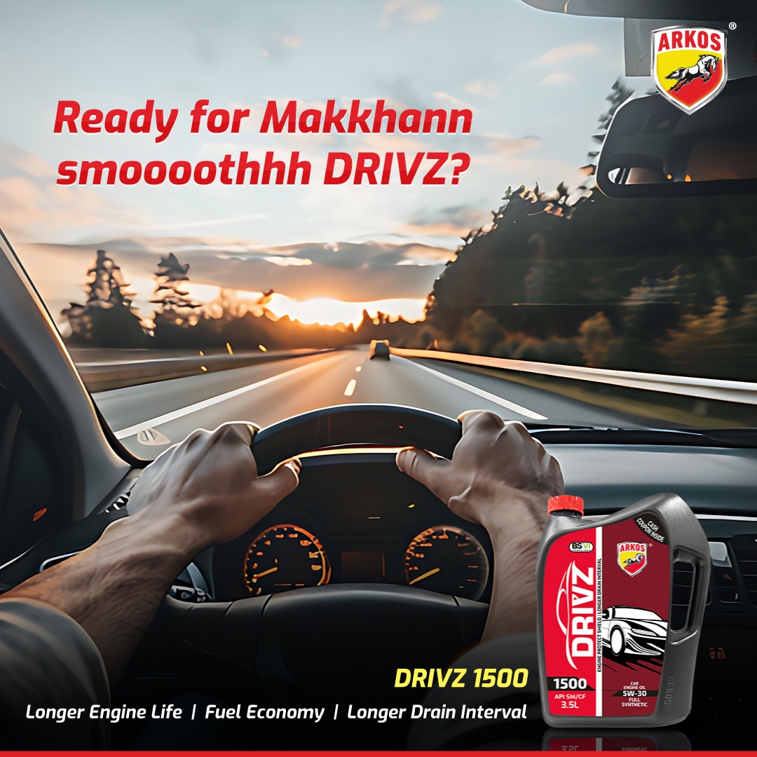 Arkosapar1's tweet image. Experience effortless drives with DrivZ 1500. Engineered for a buttery-smooth performance, it reduces oil consumption and also has a good anti-rust property. Keep your ride running like new, mile after mile.

#Arkos #MuscleOfMobility #Drivz1500 #LabelUp #Automobile #SmoothEngine
