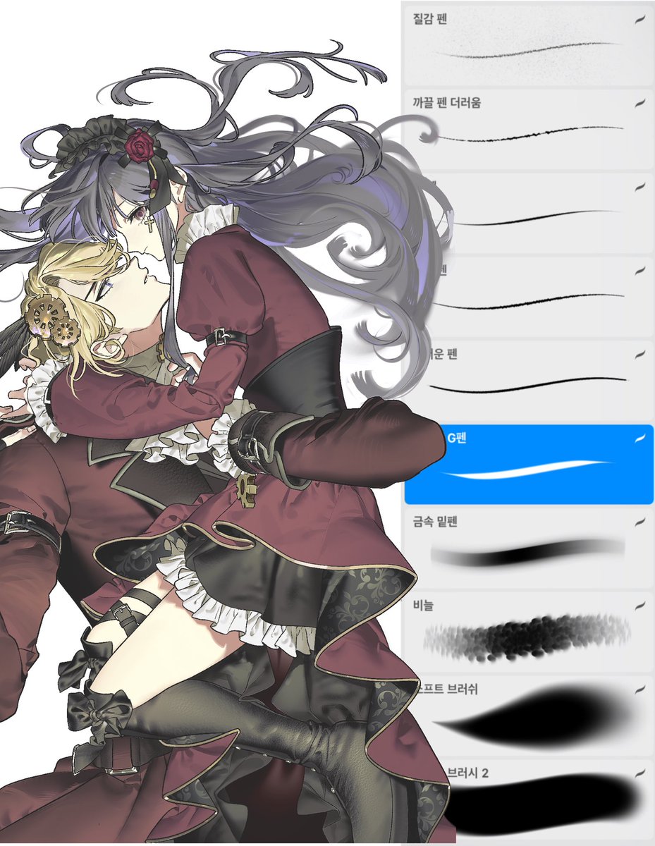 hwanabi5959's tweet image. posty.pe/e15114

프로크리에이트 브러쉬 화납세트2 배포합니다👍