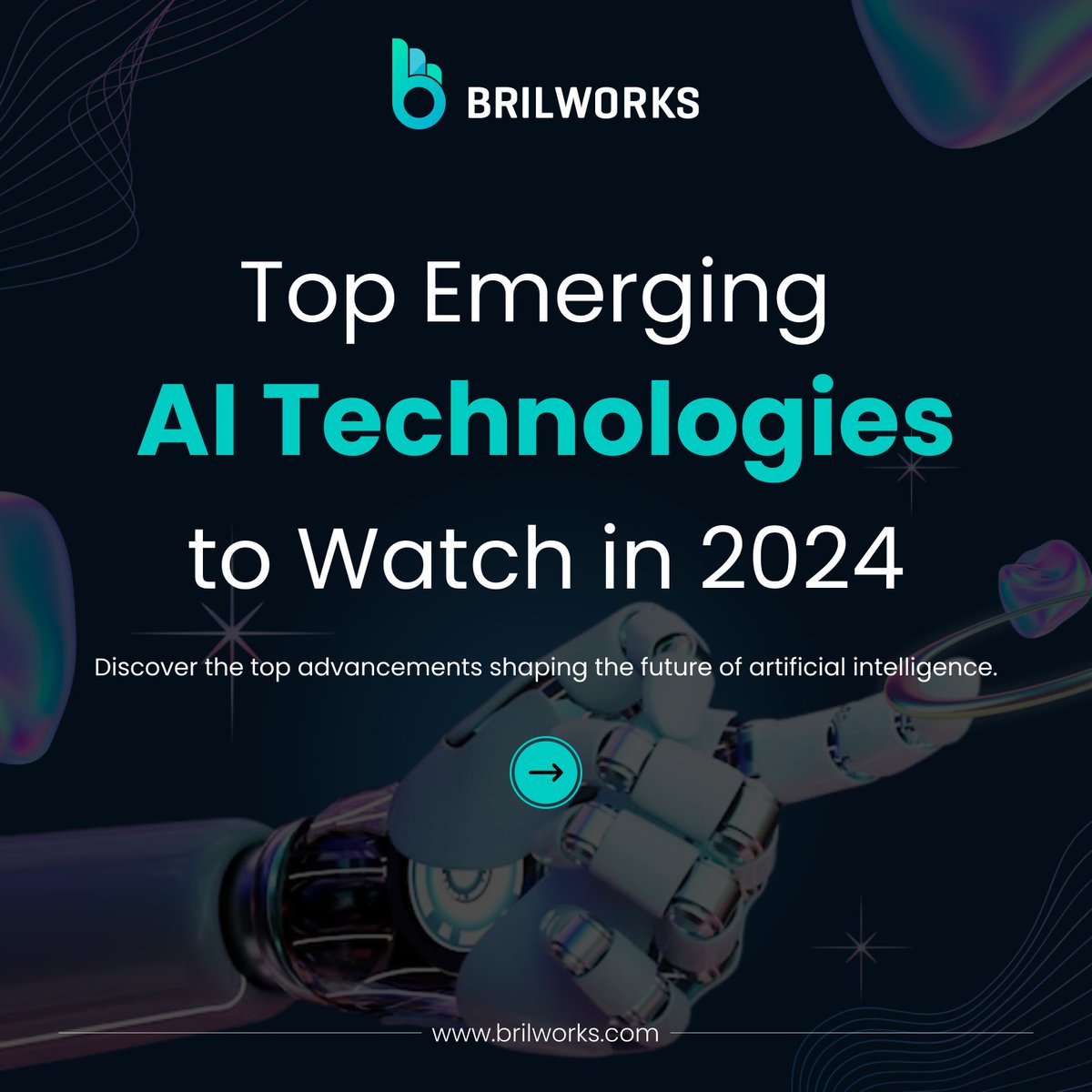 _Brilworks's tweet image. Did you know artificial intelligence isn’t just one technology but a blend of various innovations working together? 

Let&apos;s explore the emerging AI technologies driving today&apos;s AI advancements and shaping the future.
#genai #ai #articificialintelligence #innovation